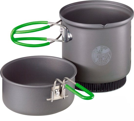 OPTIMUS Terra Weekend HE Cook Set - Campingppannenset - Grijs van Opti — afbeelding 5