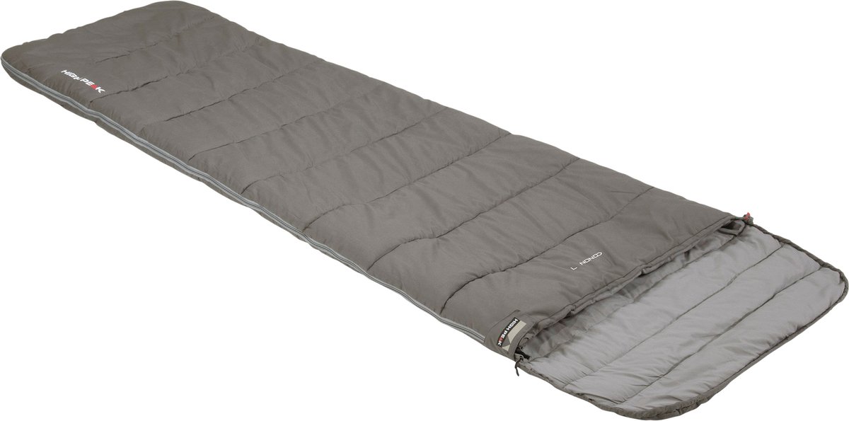 High Peak Slaapzak Conon 7 Polykatoen 220 X 60/80 Cm Grijs