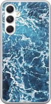 Leuke Telefoonhoesjes - Hoesje geschikt voor Samsung Galaxy A54 - Oceaan - Soft case - TPU - Natuur - Blauw