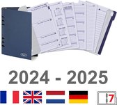 Kalpa 6406-24-25 A5 Planner Organizer Inleg 1 Week per 2 Paginas EN DE FR NL + opbergmap 2024 2025