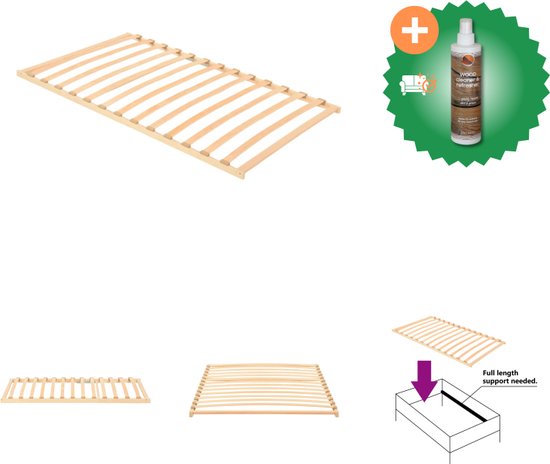 Sommier à lattes Flex Plus Fixe - 90x190 cm - Le Roi du Matelas