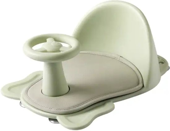 Foto: Sft products baby bad zitje met stuur groen badinzet badzitje badstoeltje groen