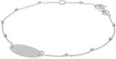 Glow 104.2383.19 Dames Armband - Schakelarmband - Sieraad - Zilver - 925 Zilver - Anker - 18 mm breed - 19 cm lang