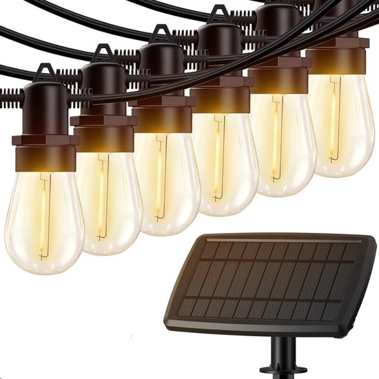 Lichtsnoer - Zonne-enerige - Waterdicht - 7 Meter - Sfeerverlichting Binnen en Buiten - Tuinverlichting - 10 LED's