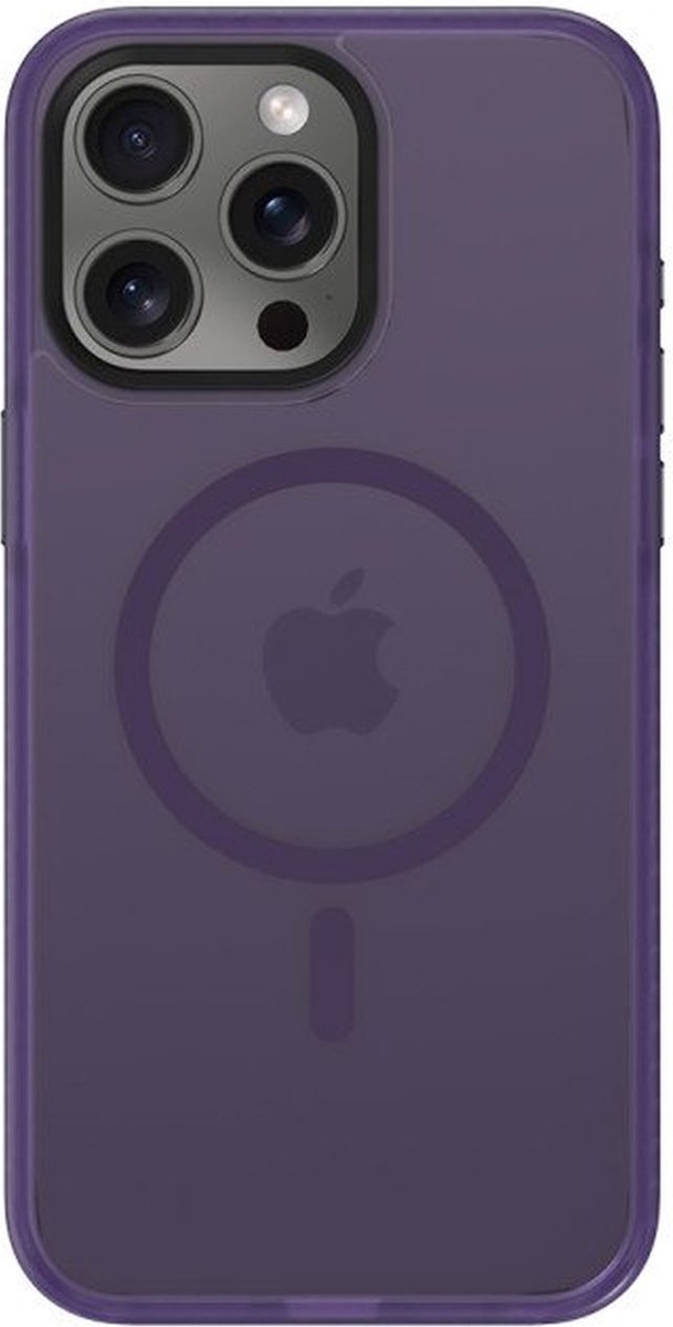 Hoesje met MagSafe geschikt voor iPhone 15 Pro Max | Prisma | Paars