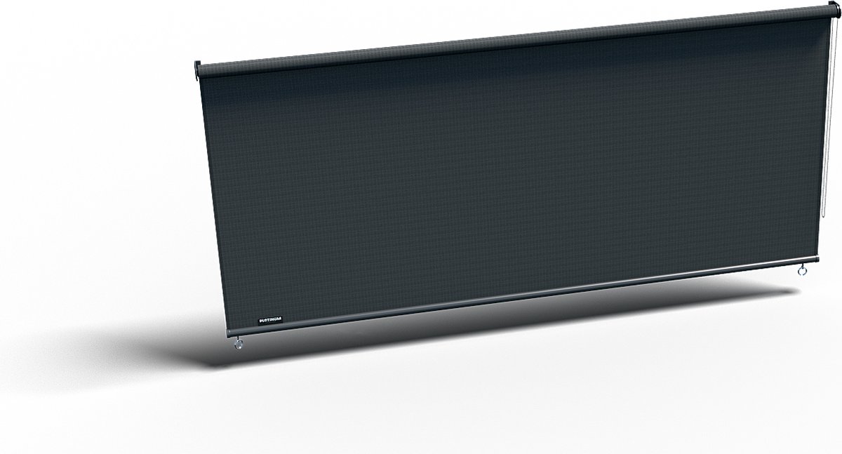 Platinum Sun & Shade - Rolgordijn voor buiten - B148xL240cm - Antraciet - 5 jaar garantie - 95% UV protectie – Sterk geweven 285 g/m² - Hoge kleurechtheid