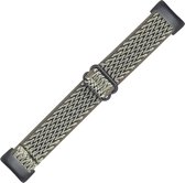 Nylon bandje - geschikt voor Fitbit Charge 5 / Charge 6 - legergroen