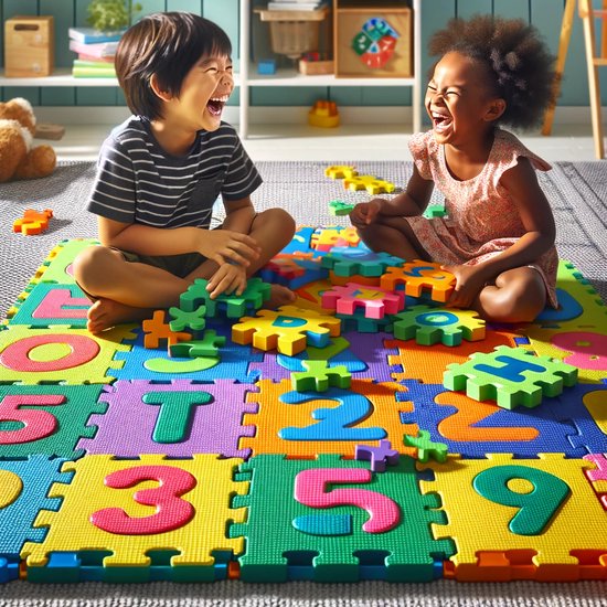 Yar Speelmat XL - Speelmat - Puzzelmat - Babygym - Speelgoed 1 jaar en ouder - Multicolor - Puzzel 86-delig - 180x180 cm