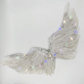 Engelen Vleugels Wit Met Lichtjes Voor Middelgrote Kinderen (Maat M)