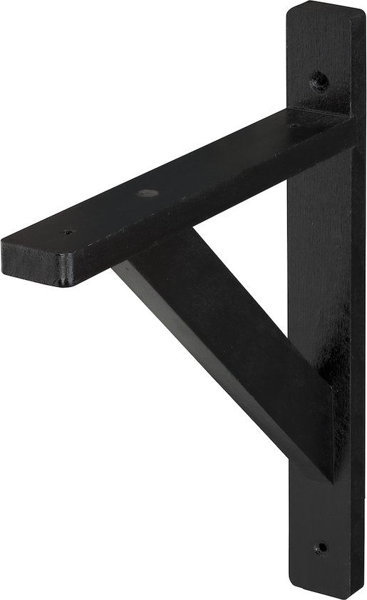 Wovar Houten Plankdrager 15 x 19 cm Zwart | Per Stuk