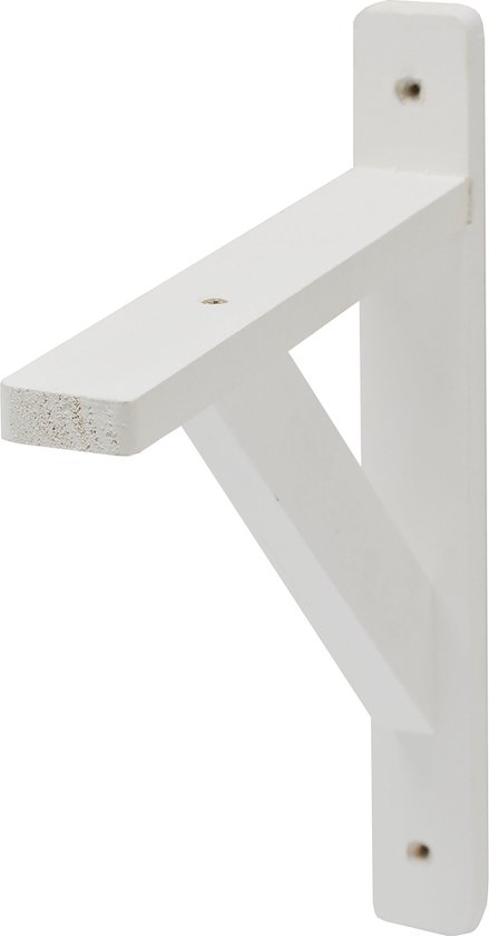Wovar Houten Plankdrager 20 x 25 cm Wit | Per Stuk