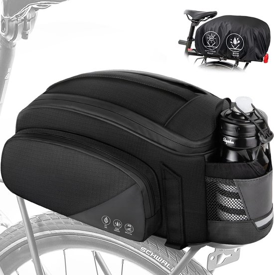 Ayolofei Fietstas voor bagagedrager, 17 liter, waterdicht en