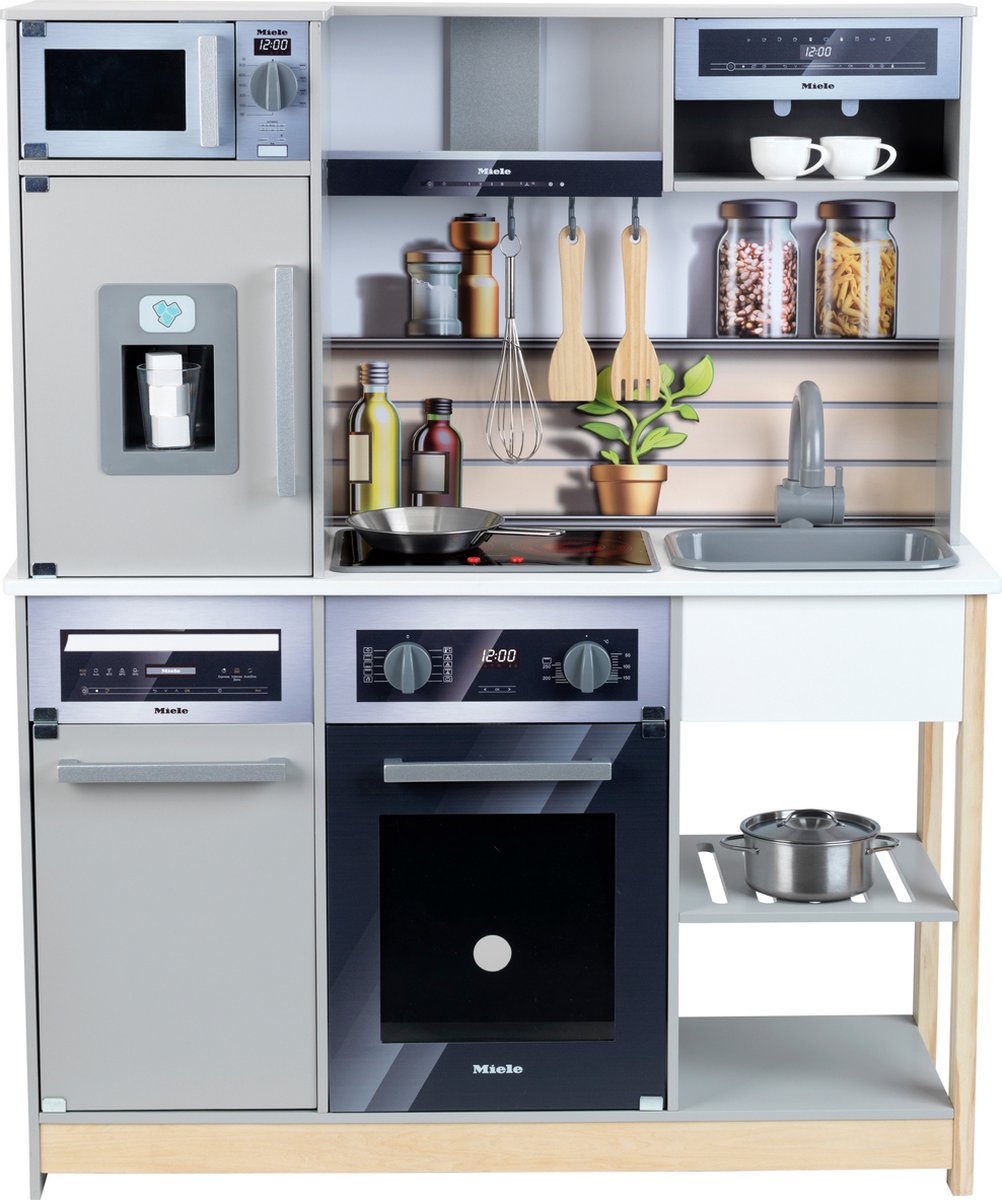 Klein Toys Miele houten speelgoedkeuken - incl. bijpassende accessoires, licht- en geluidseffecten - multicolor — afbeelding 2