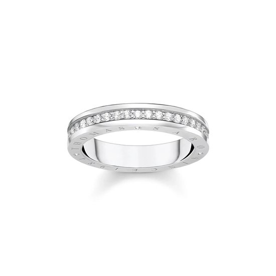 THOMAS SABO Zilveren ring met sprankelende cirkels