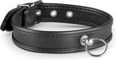 BDSM halsband met O ring en zachte voering