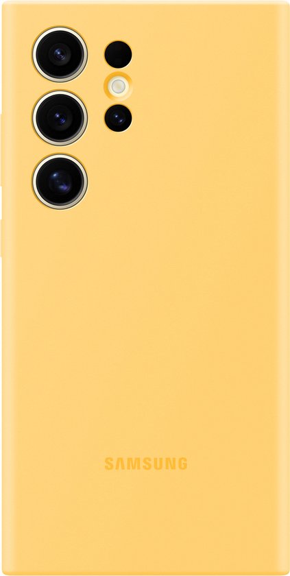 Samsung Silicone Case - Geschikt voor Samsung Galaxy S24 Ultra - Yellow