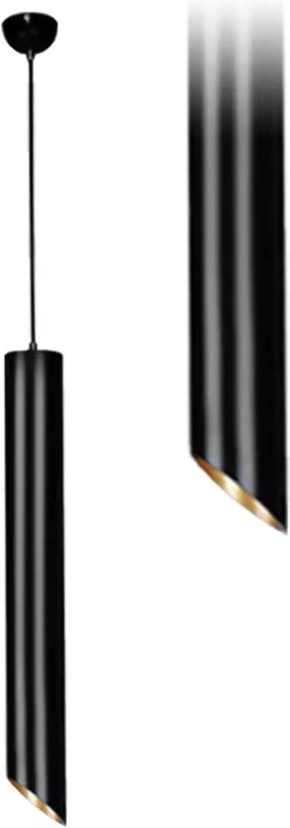 TooLight Hanglamp APP574-1C - GU10 - 30 cm - Zwart/Goud