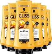 Schwarzkopf - Gliss - Conditioner - Oil Nutritive - 6x200 ml - Voordeelverpakking