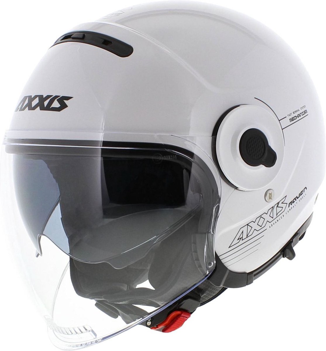 Helm Axxis Raven Solid Glans Wit XL