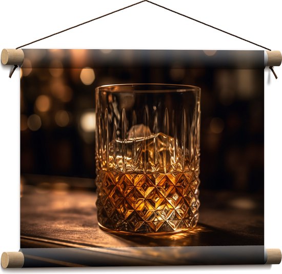 Textielposter - Whisky - Bar - Alcohol - 40x30 cm Foto op Textiel