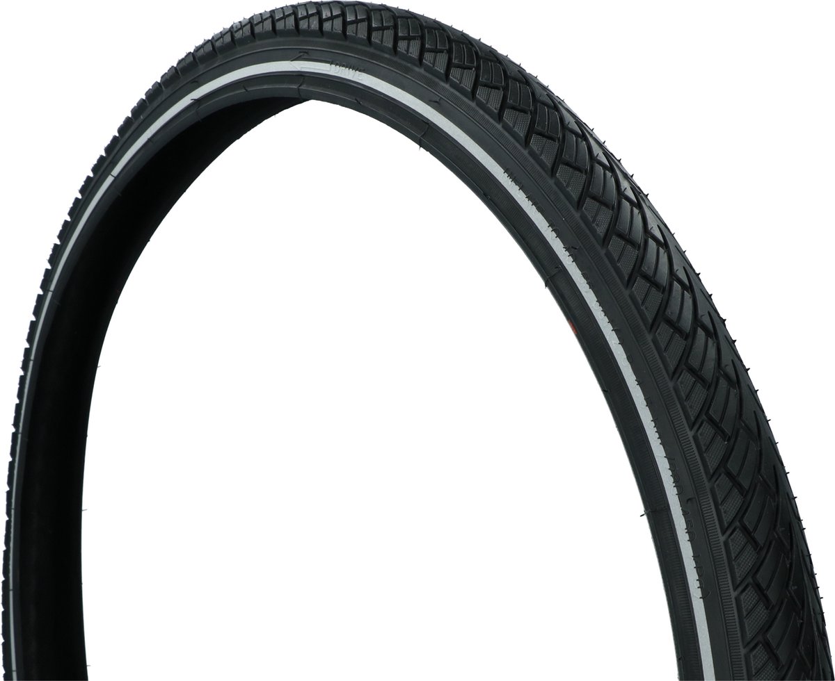 Dresco Buitenband Street - Bandenmaat 26 x 1.75 – ETRTO maat 47-559 - Veilige reflectie - Optimale grip bij alle weersomstandigheden - Lage rolweerstand – Hoge lekbestendigheid - Optimale grip - Zwart
