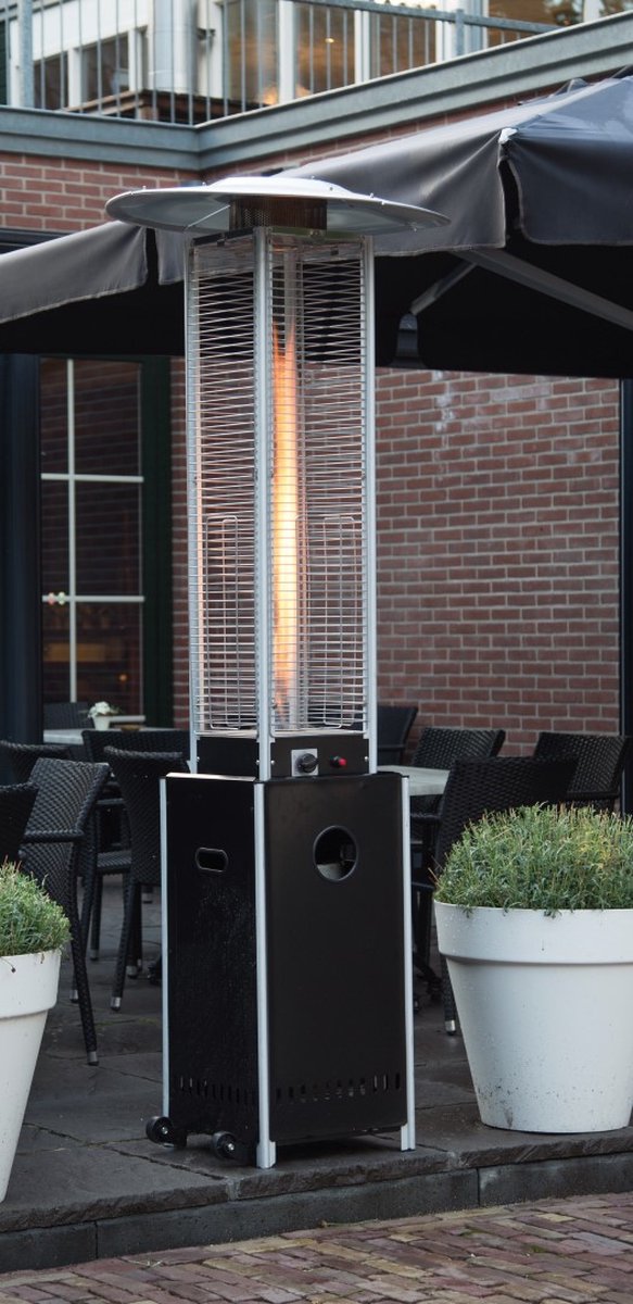 Sunred – Gas flame torch - Gas lijn - Zwart - Staand model - Terrasverwarmer - Gas - 12000 W – Verschillende standen - Elektrische ontsteking - Gas heater - Compleet: incl. gasdrukregelaar & slang – foto 6