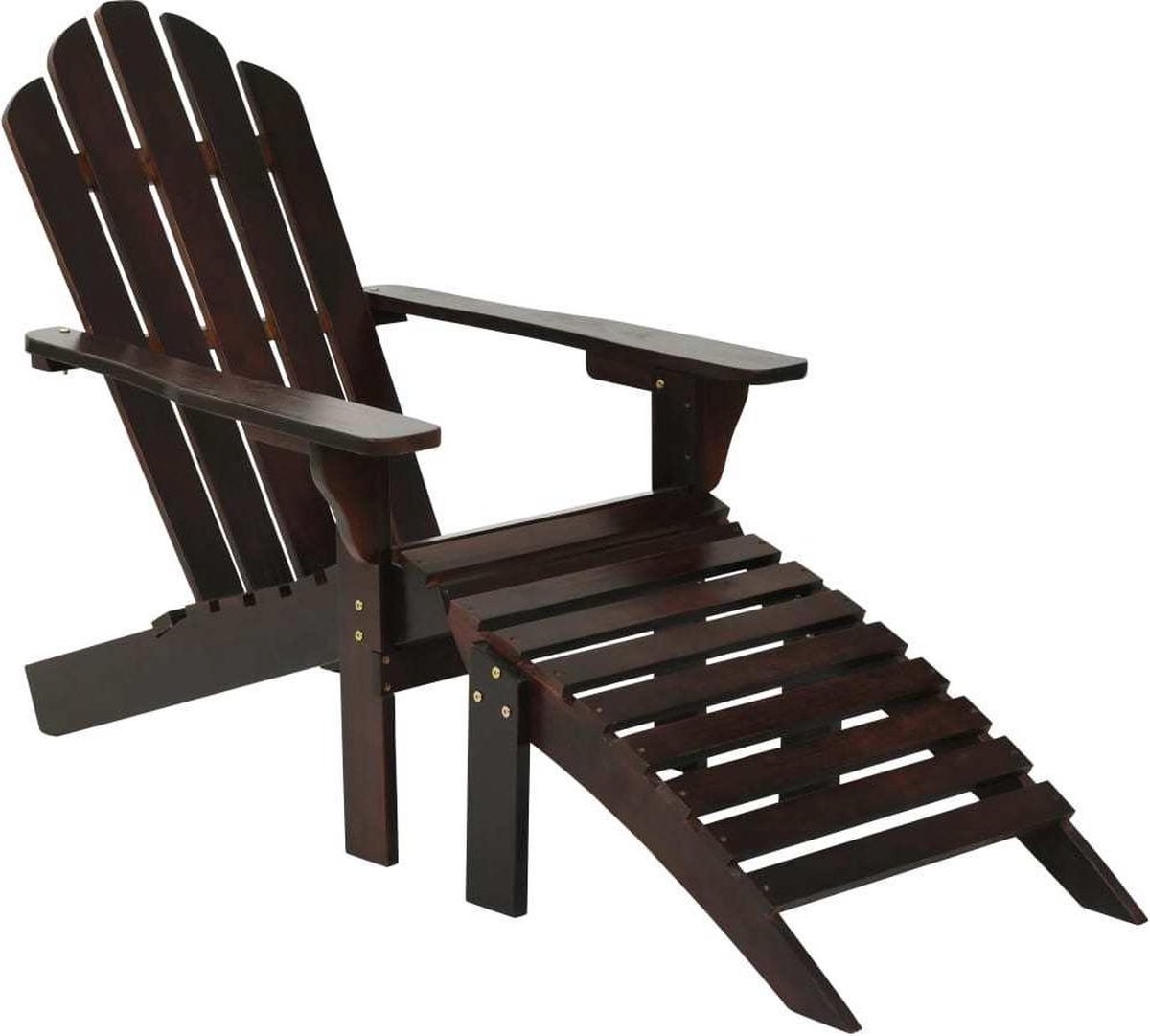 Kosciuszko oud Verenigde Staten van Amerika Tuinstoel Bruin Hout / Tuin stoelen / Ligstoel Tuin verstelbaar / Buiten  stoelen /... | bol.com