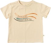Your Wishes Pars Polo's & T-shirts Jongens - Polo shirt - Beige - Maat 122