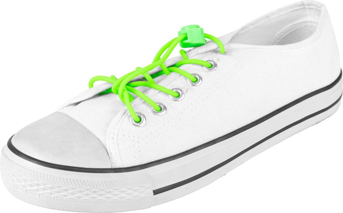 Elastische groene lock veters | 120cm