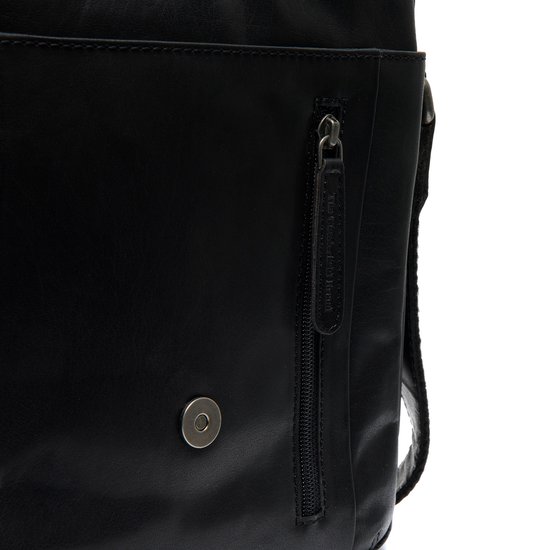 The Chesterfield Brand Cuir Sac à épaule bandoulière Nairobi Flapoverbag Black Noir