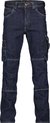 Dassy Knoxville Stretch werkjeans met kniezakken 200691 - binnenbeenlengte Standaard (81-86 cm) - Jeansblauw - 54