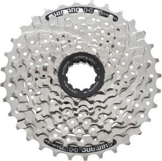 Shimano Hg41 cassette 8-speed 11-34 tands zilver