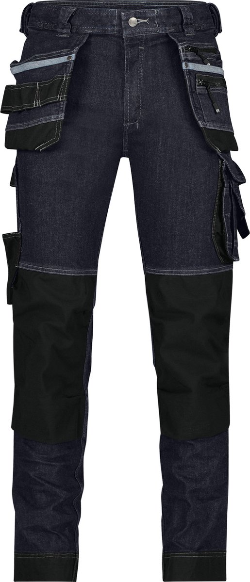 Stretch holsterzakkenjeans met kniezakken