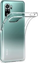 Flexibele achterkant Silicone hoesje Transparant Geschikt voor: Xiaomi Redmi Note 10 (4G) & Xiaomi Redmi Note 10S