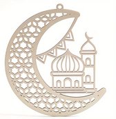 Houten Ramadan Decoratie - Eid Mubarak Decoratie - Ramadan Kareem Gift - Hangers