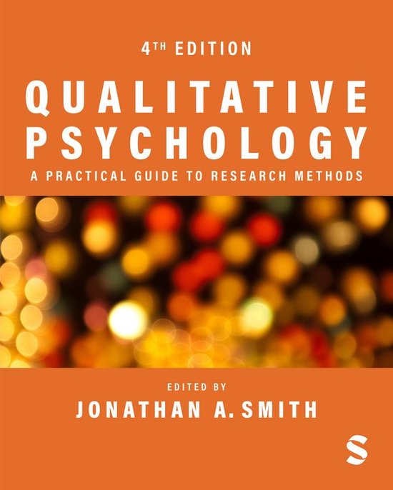 Qualitative Psychology: A Practical Guide to Research Method ... - cover