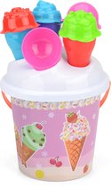 Yello Ice Cream 11-Delige Strandemmerset - Zandkasteel & IJsvormen - Kleurrijk Speelplezier voor Kinderen