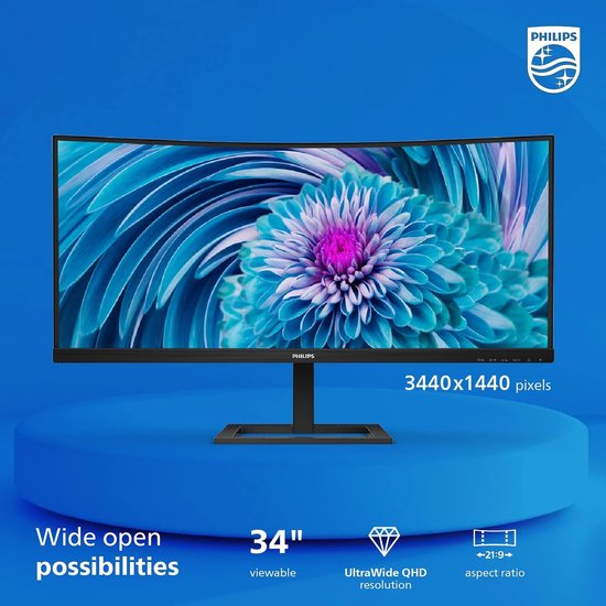 Moniteur LCD UltraWide E-line, 34" (86,36 cm)