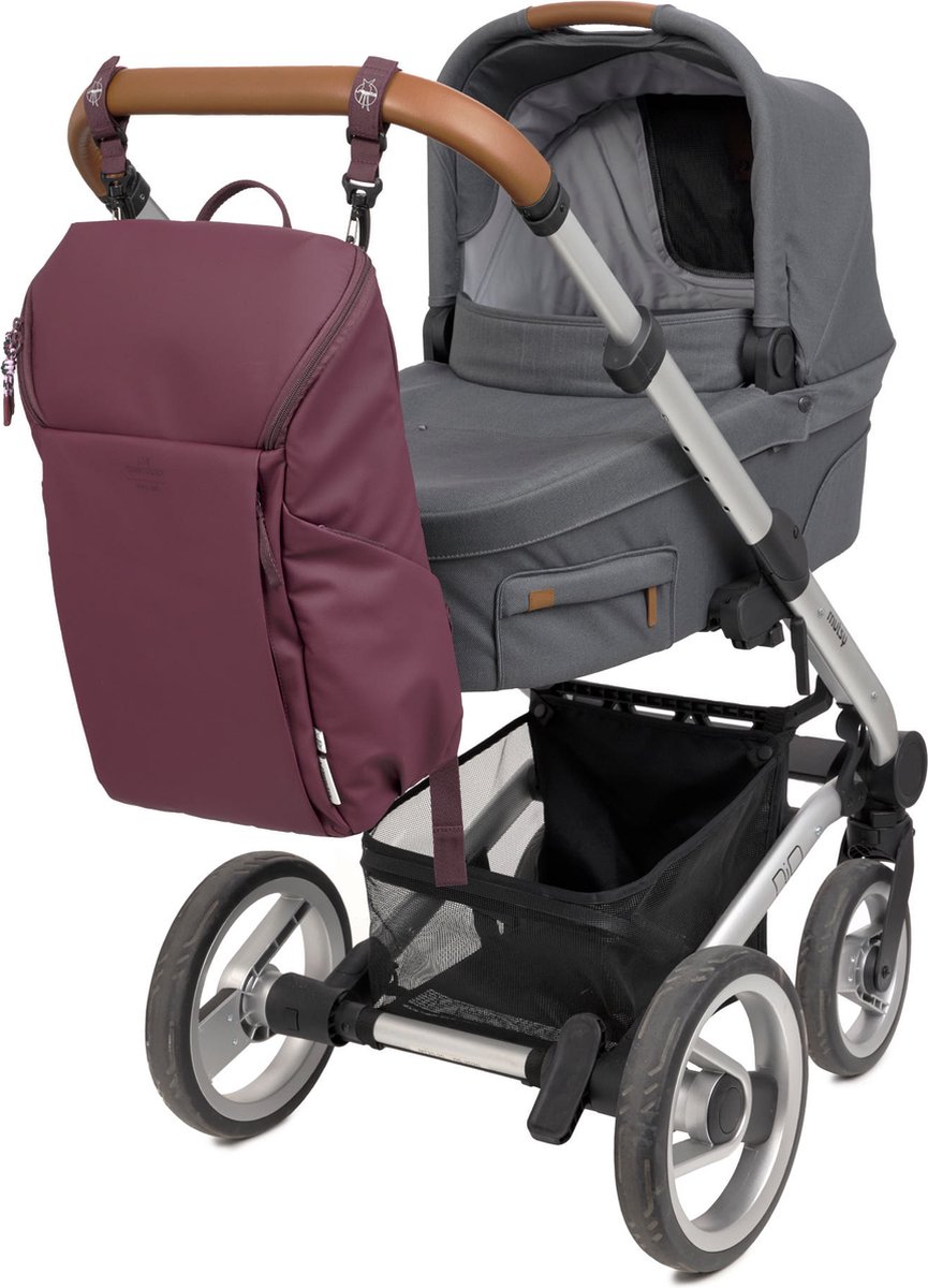 Lässig Luiertas Green Label Slender Up Backpack Rugzak deep red thumbnail 7