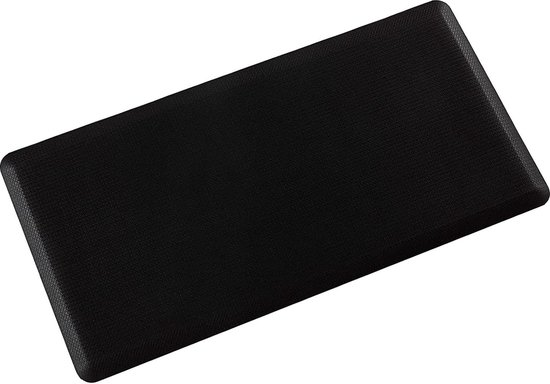 SOP YOLO-Keukenmatten antislip-vermoeidheidsmat keukenloper-schuim vloermatten PVC wasbaar vloerkleed vloermat-44x99cm-zwart