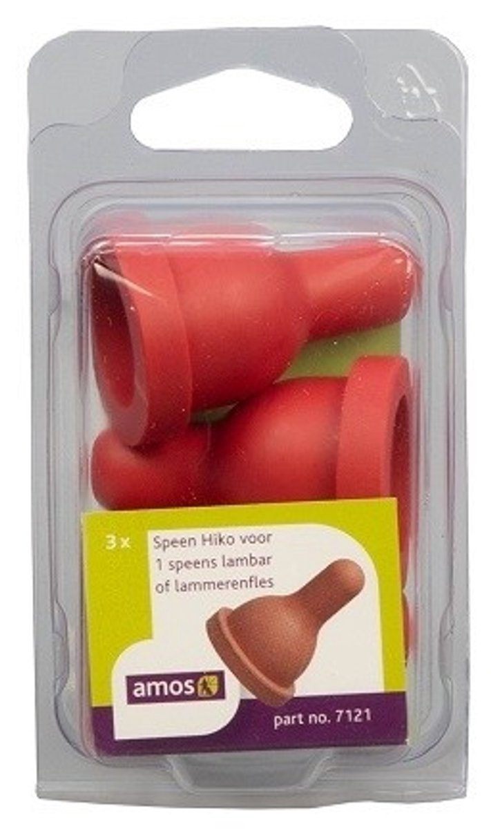 Amos Speen voor lammerenemmer rood 3 stuks