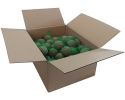Buitenvogelvoer - Mezen bollen 100 stuks met netje Doos
