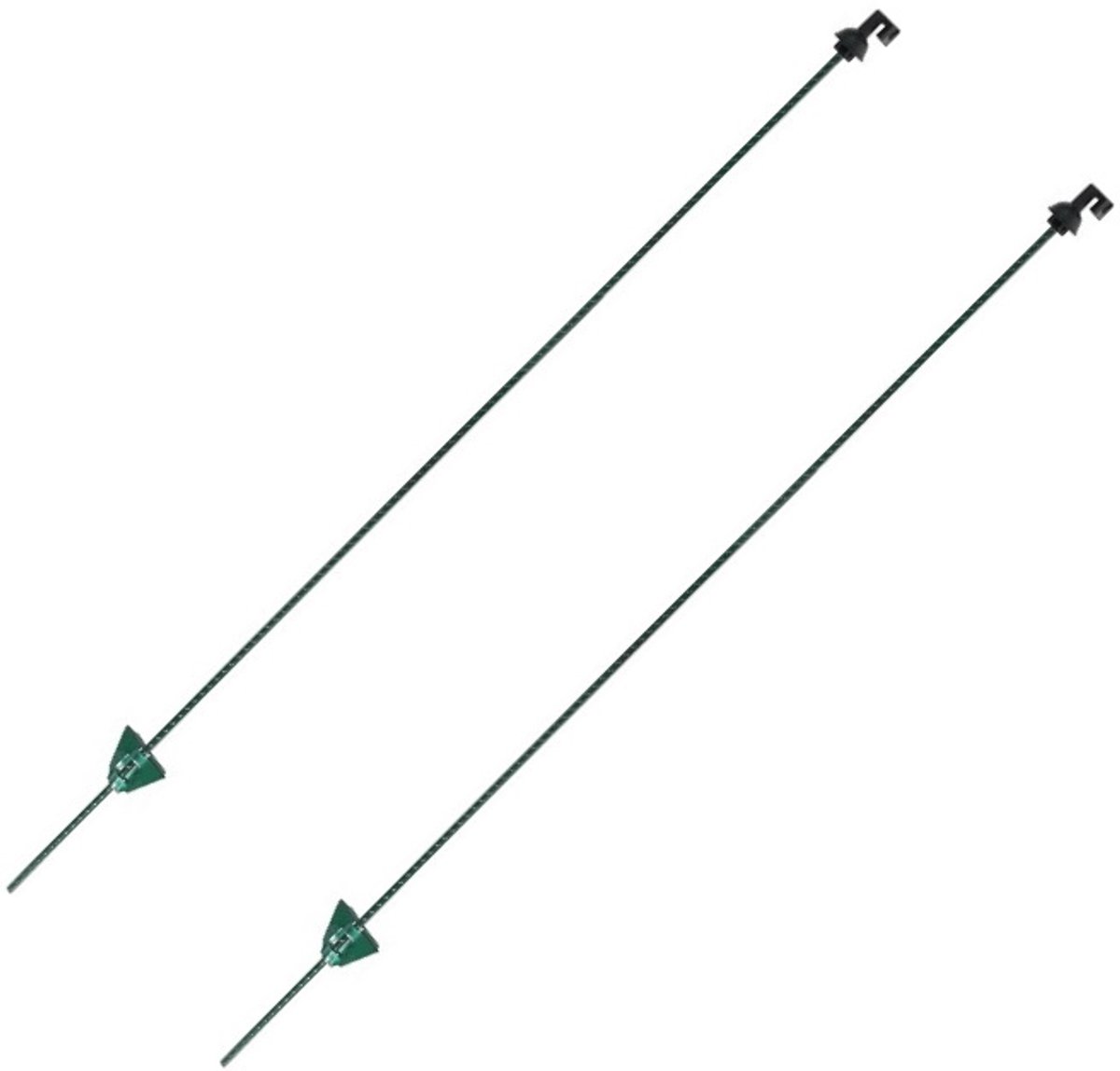 Koltec Veerstaal paal ovaal groen 140cm