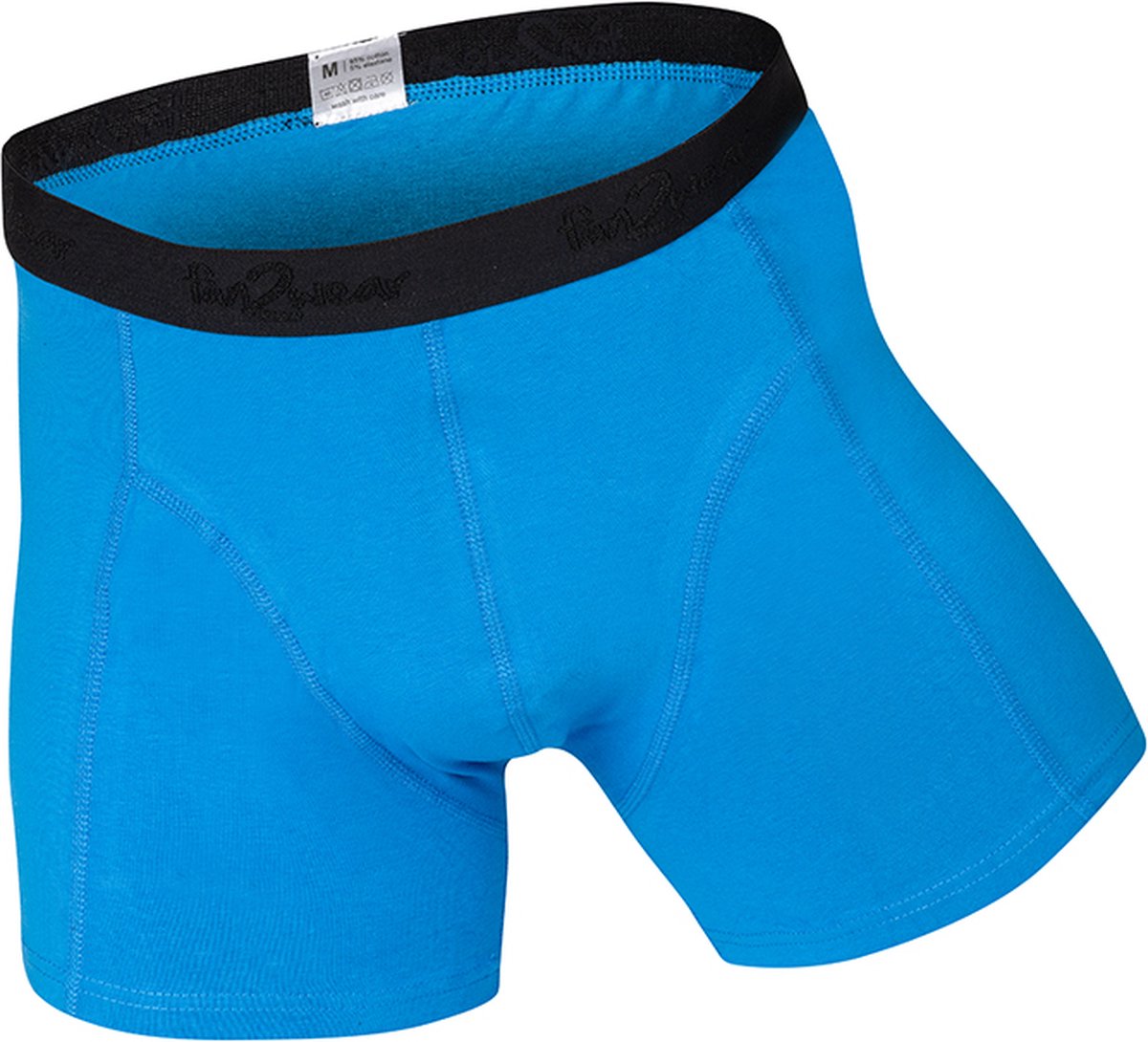 Fun2Wear Funderwear - grote maat - heren strakke boxershort 2-PACK Heren Onderbroek - Maat 5XL - Blauw