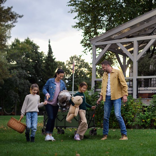 LifeGoods Bolderkar - XXL - Opvouwbaar - 300L - 150KG Draagkracht - Groen van LifeGoods — afbeelding 5