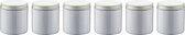Scrubzout Lavendel - 300 gram - Pot met aluminium deksel - set van 6 stuks - Hydraterende Lichaamsscrub