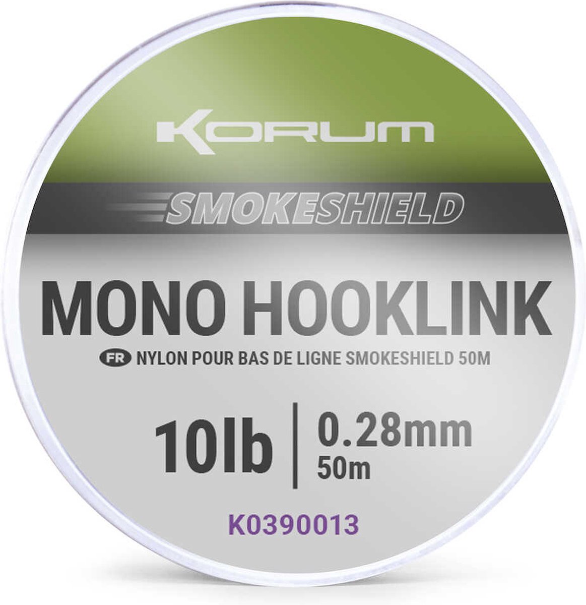 Korum Smokeshield Mono Hooklink 50m - Maat : 8lb - 0.26mm