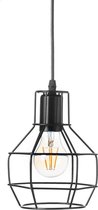Nola Hanglamp eetkamer - woonkamer - Draadlamp - E27 Fitting - Zwart - hanglamp industrieel