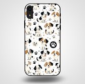 Smartphonica Telefoonhoesje voor iPhone Xr met honden opdruk - TPU backcover case honden design / Back Cover geschikt voor Apple iPhone XR