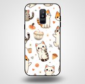 Smartphonica Telefoonhoesje voor Samsung Galaxy A6 Plus 2018 met katten opdruk - TPU backcover case katten design / Back Cover geschikt voor Samsung Galaxy A6 Plus 2018